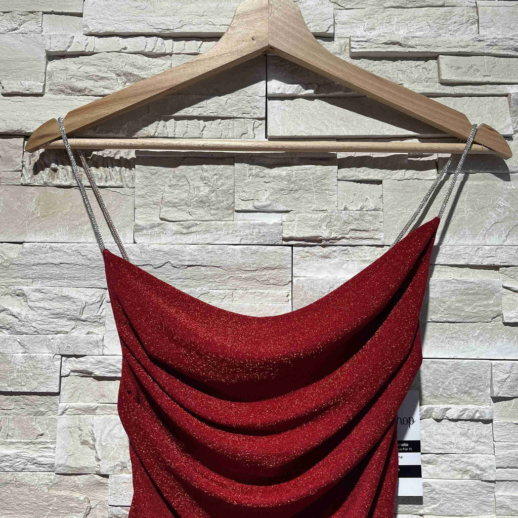 Abito lurex drappeggiato