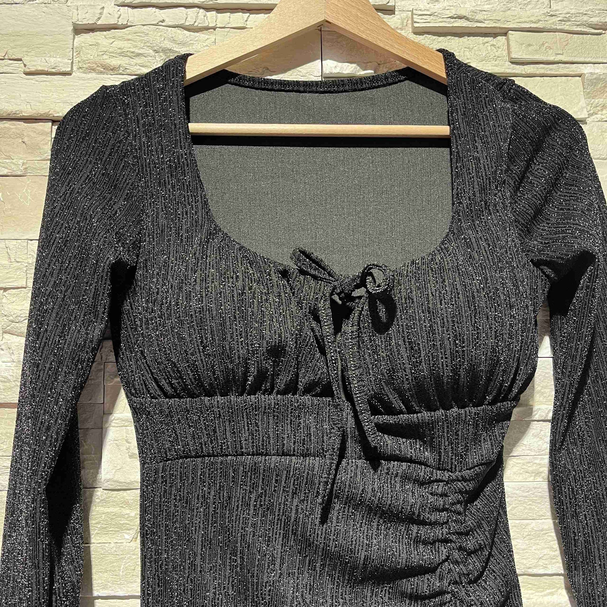 Abito lurex fiocco