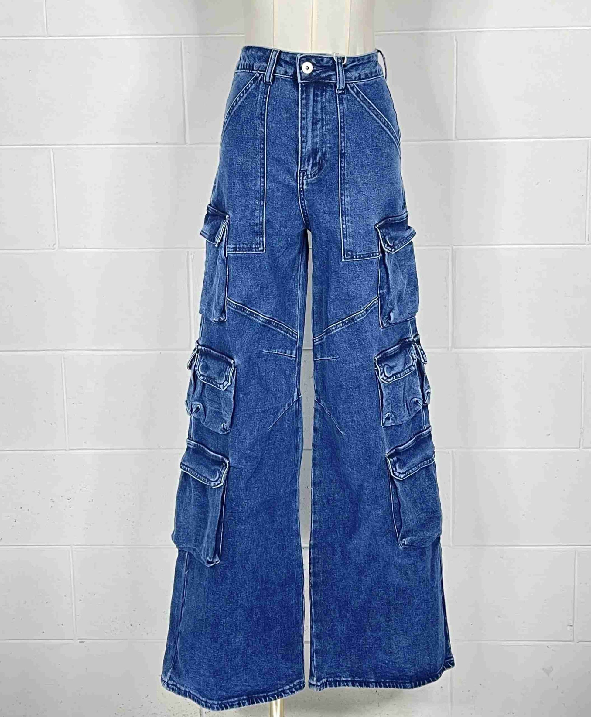 Cargo blue jeans