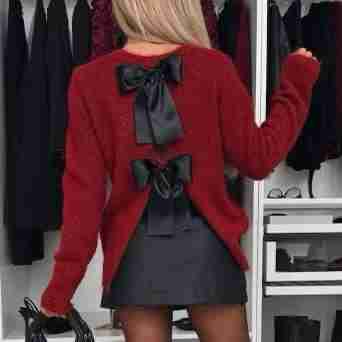 Maglione fiocchi