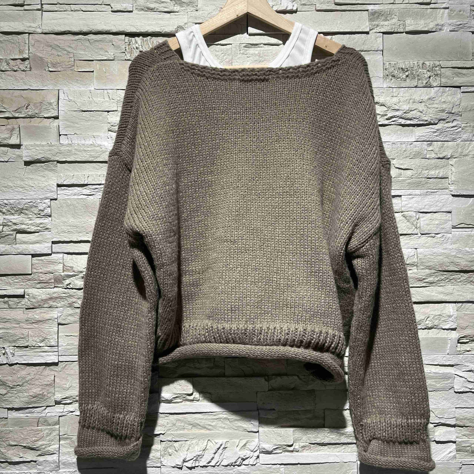 Maglione oversize con canotta