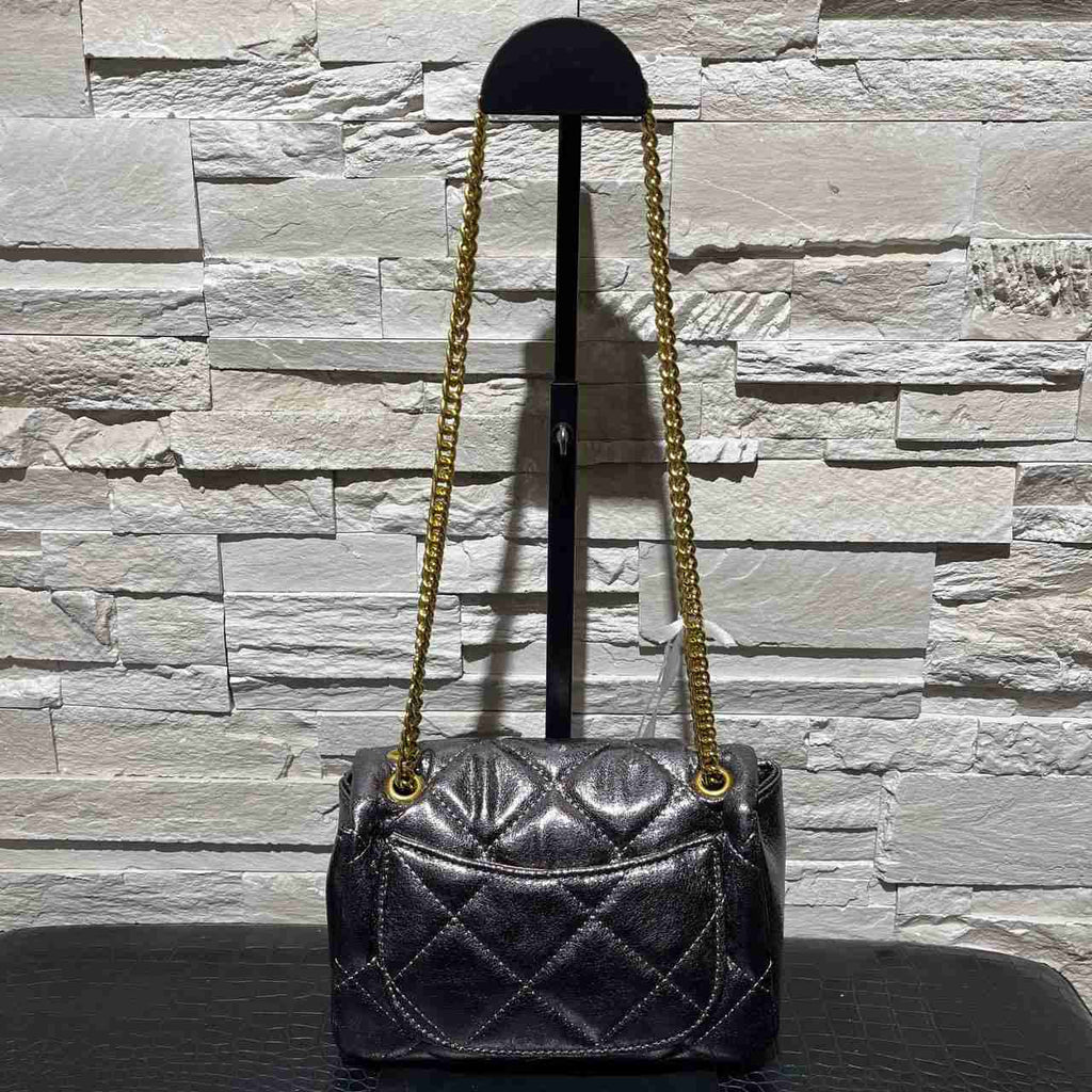 Mini bauletto effetto metallizzato
