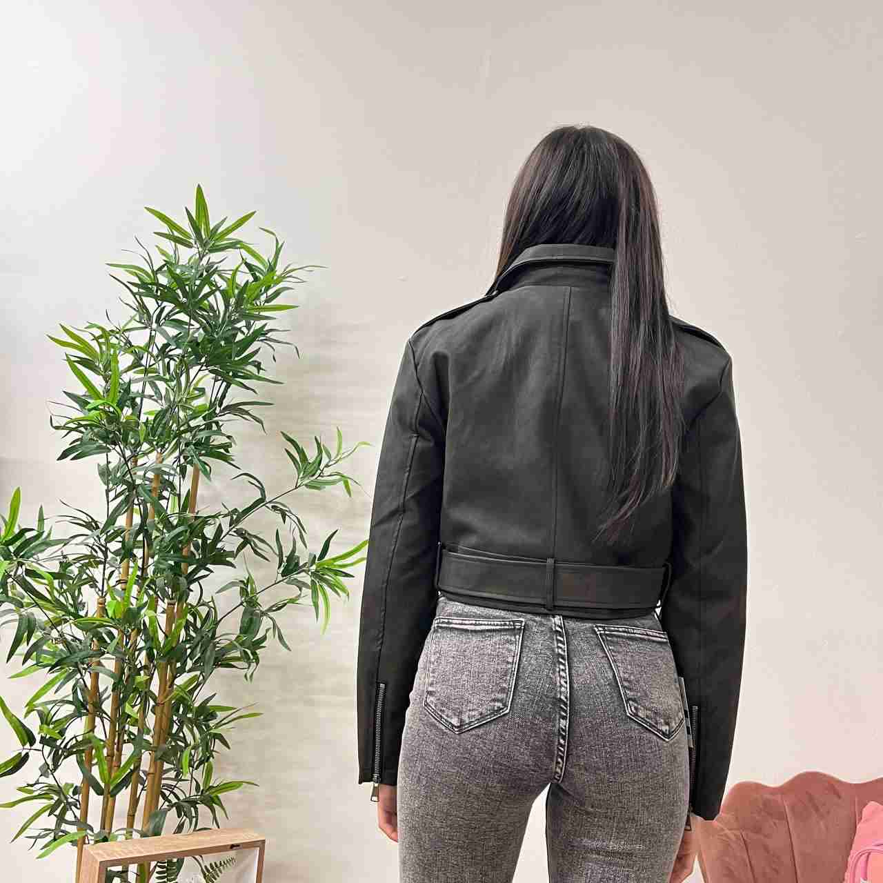 Giacca leather vision