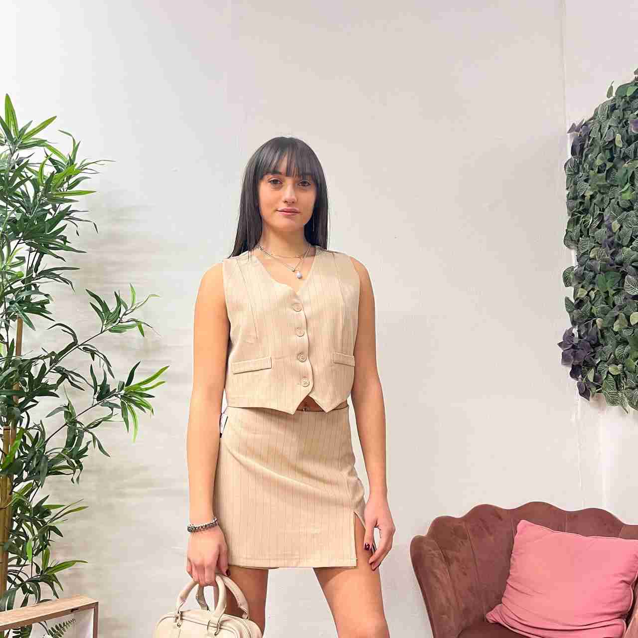 Gilet gessato