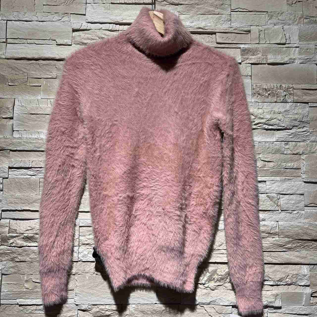 Maglione peluche dolcevita
